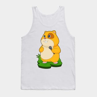 Hamster Singer Microphone Music Tank Top